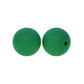 12/15mm Round Christmas Green Silicone Beads C#100