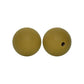 12/15mm Round Earth Yellow Silicone Beads C#101