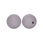 12/15mm Round Grey Purple Silicone Beads C#102