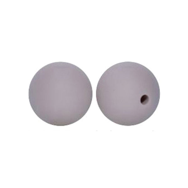 12/15mm Round Grey Purple Silicone Beads C#102