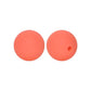 12/15mm Round Slamon Orange Silicone Beads C#107