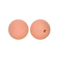 12/15mm Round Peachy Pink Silicone Beads C#108