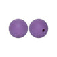 12/15mm Round Dark Purple Silicone Beads C#109