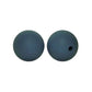 12/15mm Round Dark Blue Silicone Beads C#112