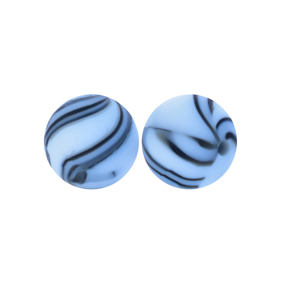 12/15mm Round Jupiter Silicone Beads C#117