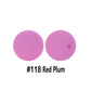 12/15mm Round Red Plum Silicone Beads C#118