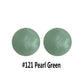 12/15mm Round Pearl Green Silicone Beads C#121