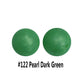 12/15mm Round Pearl Dark Green Silicone Beads C#122