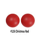 12/15mm Round Christmas Red Silicone Beads C#126