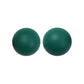 12/15mm Round Forest Green Silicone Beads C#127