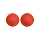 12/15mm Round Crimson Orange Silicone Beads C#131