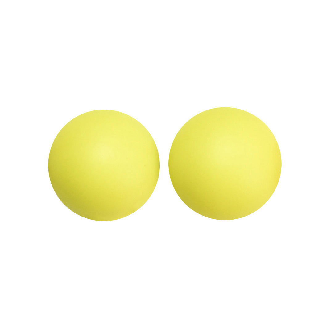 12/15mm Round Goose Yellow Silicone Beads C#134