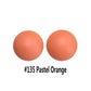 12/15mm Round Pastel Orange Silicone Beads C#135