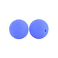 12/15mm Round China Blue Silicone Beads C#15