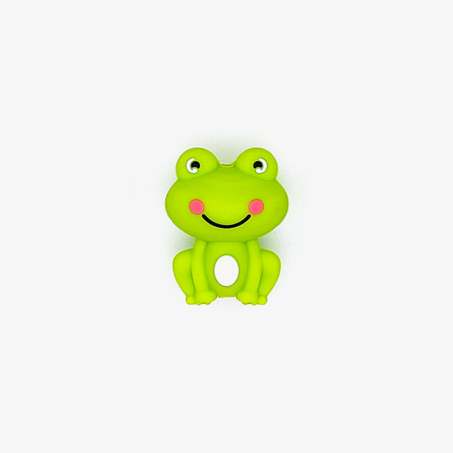 3D Frog Focal Silicone Beads