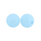 12/15mm Round Crystal Blue Silicone Beads C#21