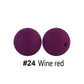 12/15mm Round Wine Red Silicone Beads C#24