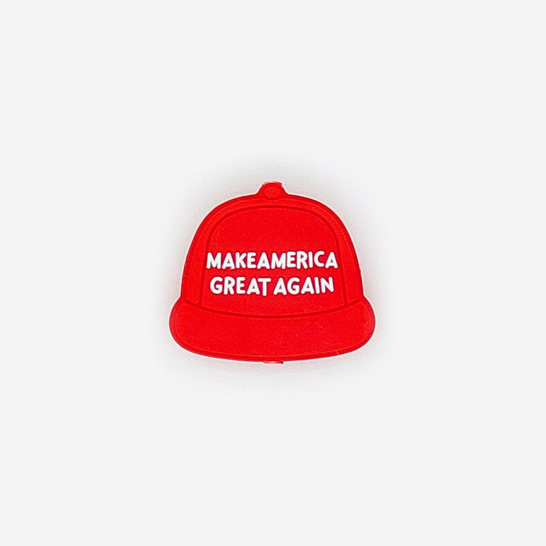 Make America Great Again Hat Focal Silicone Beads