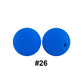 12/15mm Round Deep Sky Blue Silicone Beads C#26