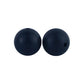 12/15mm Round Black Silicone Beads C#27