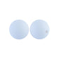 12/15mm Round White Silicone Beads C#29