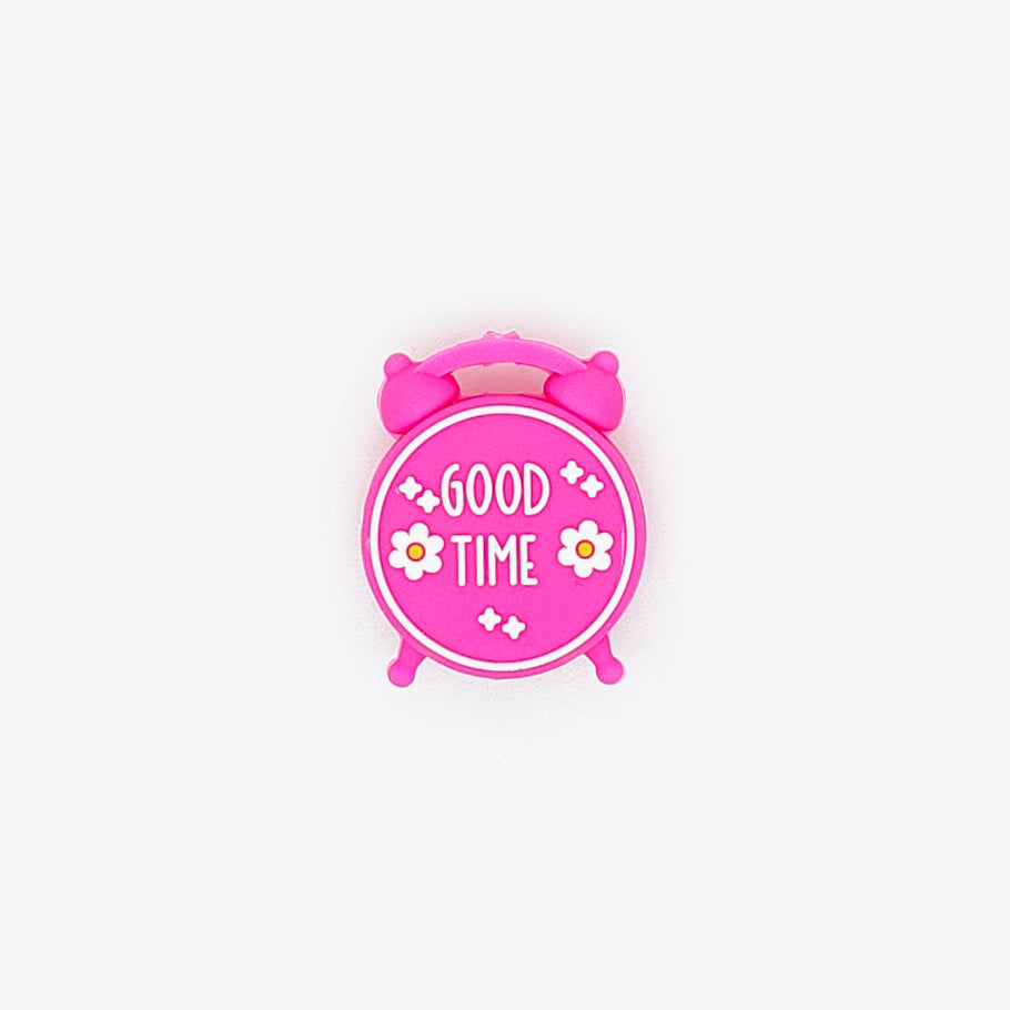 Good Time Clock Focal Silicone Beads