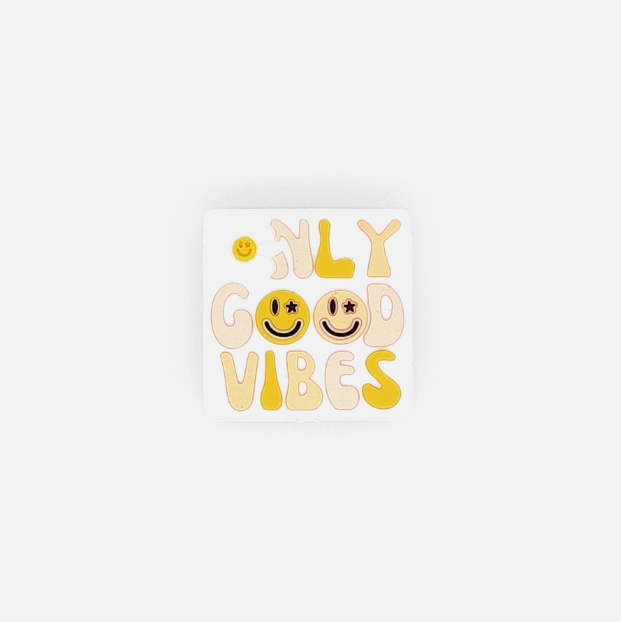 Only Good Vibes Focal Silicone Beads