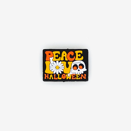 Peace Love Halloween Focal Silicone Beads