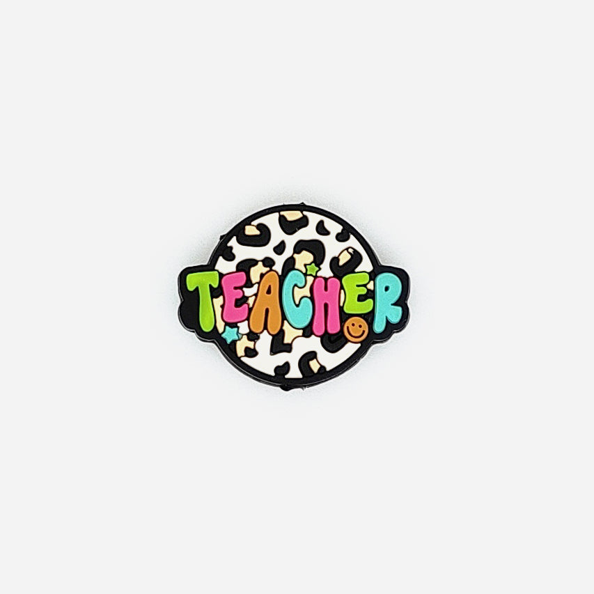 Leopard Teacher Silicone Focal Beads