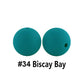 12/15mm Round Biscay Bay Silicone Beads C#34