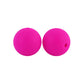 12/15mm Round Violet Red Silicone Beads C#35