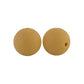 12/15mm Round Light Brown Silicone Beads C#36