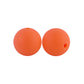 12/15mm Round Light Salmon Silicone Beads C#37