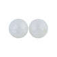 12/15mm Round Pearl White Silicone Beads C#41