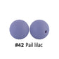 12/15mm Round Pail Lilac Silicone Beads C#42