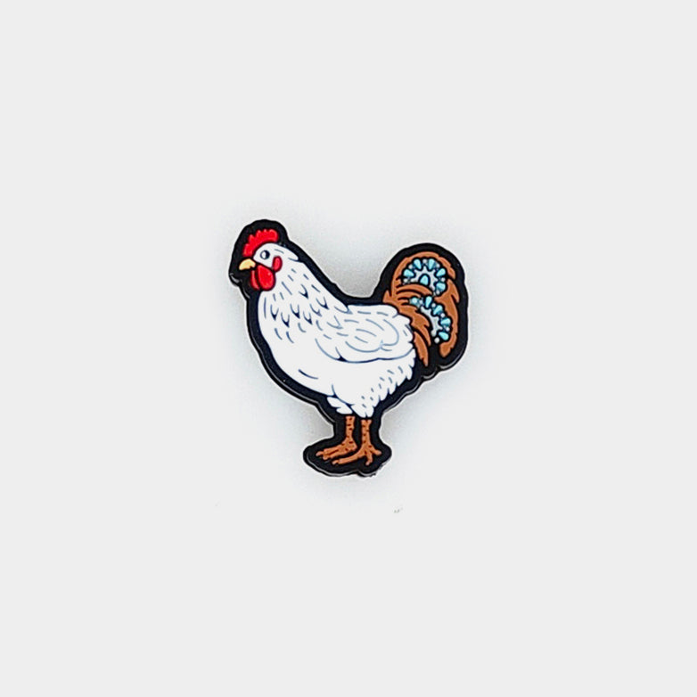 Western Chicken Focal Silicone Beads