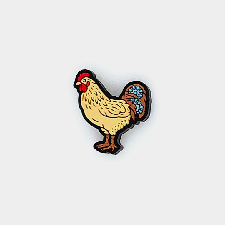 Western Chicken Focal Silicone Beads