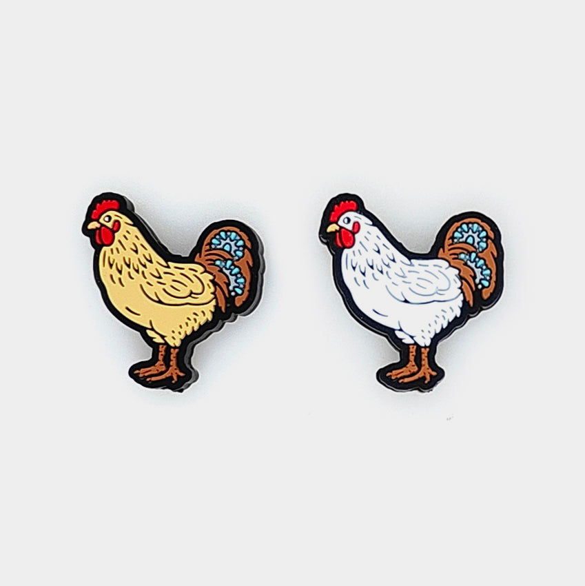 Western Chicken Focal Silicone Beads