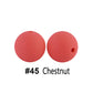 12/15mm Round Chesrnut Silicone Beads C#45