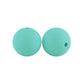 12/15mm Round Caribbean Blue Silicone Beads C#46