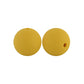 12/15mm Round Mustard Silicone Beads C#55