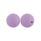 12/15mm Round Lilac Silicone Beads C#57