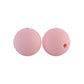 12/15mm Round Pastel Pink Silicone Beads C#59