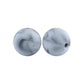 12/15mm Round Marble White Silicone Beads C#63