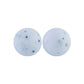 12/15mm Round White Speckle Silicone Beads C#64