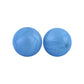 12/15mm Round Metallic Blue Silicone Beads C#66