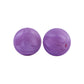 12/15mm Round Metallic Purple Silicone Beads C#67