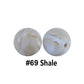 12/15mm Round Shale Silicone Beads C#69