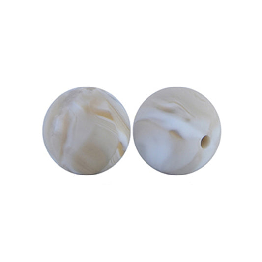 12/15mm Round Shale Silicone Beads C#69