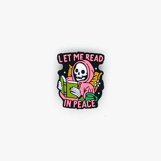 Let Me Read In Peace Focal Silicone Beads